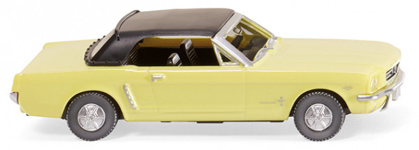 Ford Mustang Cabriolet geschlossen, Modell 1964, sunlight-yellow, Wiking, 1:87, mb