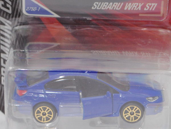 Subaru WRX STi (4. Generation, Mod. 2014-2018) (Nr. 275 D), hell-ultramarinblau, majorette, 1:58, mb