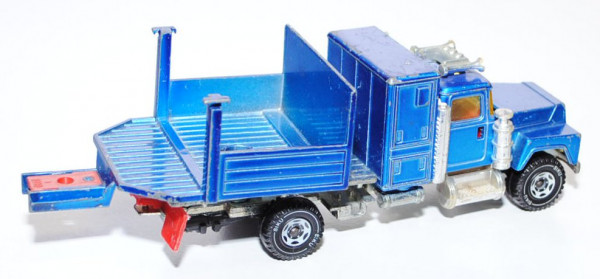 00000 Mack Conventional R612 (Modell 1966-1990) Schwertransporter, verkehrsblaumetallic, Spiegel+1 A