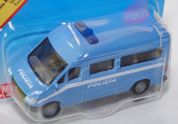00500 I Mercedes-Benz Sprinter (T1N, Mod. 95-00) Polizeibus, hell-brillantblau, POLIZIA, P29e