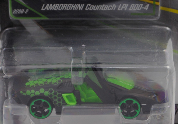 Lamborghini Countach LPI 800-4 (2. Gen., Mod. 2022-), schwarzgrau matt, Nr. 228B-2, majorette, 1:66