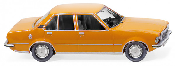 Opel Rekord D 1700 (Typ Rekord II, viertürige Limousine, Modell 1972-1977), orange, Wiking, 1:87, mb