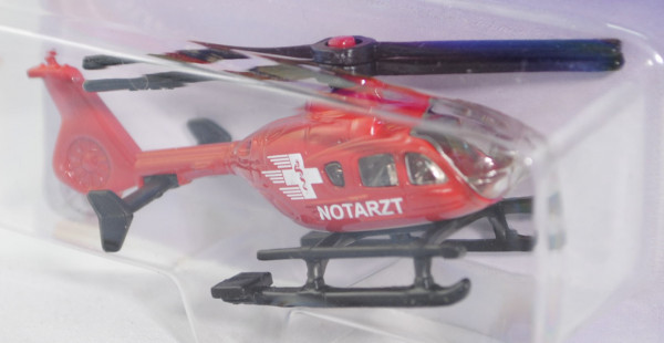 00000 Rettungshubschrauber Eurocopter EC 135 (Modell 1996-2013), karminrot, NOTARZT und Äskulap Stab