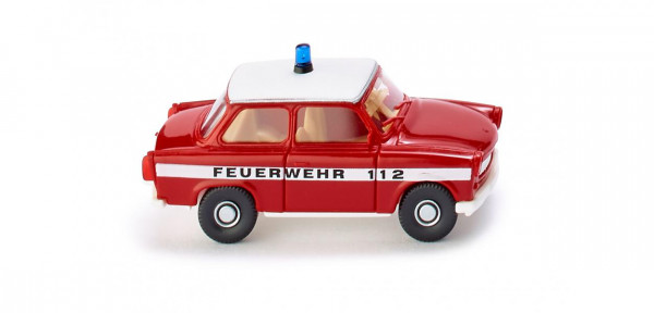 Feuerwehr - Trabant Limousine 601 S de Luxe (Typ P601, Modell 1978-1990), rot, Wiking, 1:87, mb