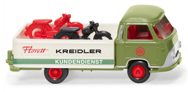 Borgward B 611 (Mod. 57-61) Pritschenwagen, grün, KREIDLER Florett/KUNDENDIENST, Wiking, 1:87, mb