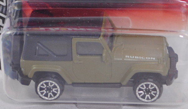 Jeep Wrangler Rubicon mit Hardtop (Typ JK, Modell 07-18) (Nr. 224A), schilfgrün, majorette, 1:60, mb