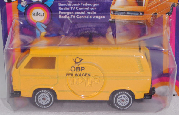 00002 VW Transporter Kastenwagen (T3, Mod. 79-82) Bundespost-Peilwagen, gelb, DBP/PEILWAGEN, P18