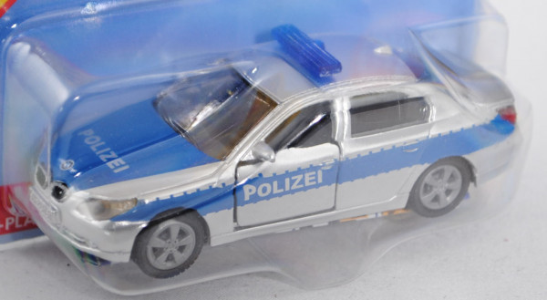 00010 BMW 545 i (Typ E60, Modell 2003-2007) Polizei-Streifenwagen, weißaluminiummetallic