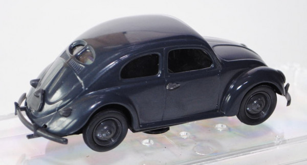 VW Käfer Limousine (Typ KdF-Wagen) (Brezelkäfer), Modell 1938-1945, anthrazitgrau, VITESSE, 1:43, PC