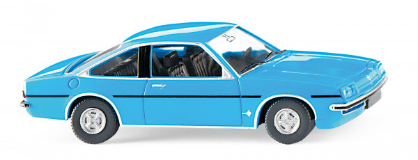 Opel Manta Berlinetta (2. Generation, Typ B Baureihe B2, Mod. 1982-1983), hellblau, Wiking, 1:87, mb