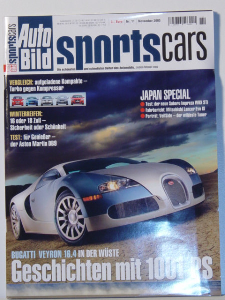 Auto Bild sportscars, Heft 11, November 2005