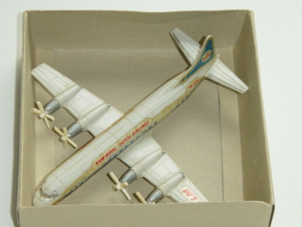 Lockheed L-188 Electra, KLM-ROYAL DUTCH AIRLINES / PH-LLA, Propeller cremeweiß, 1:250, ohne Zettel,