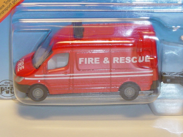 00600 GB Mercedes Sprinter (neu) Feuerwehr-Transporter mit Boot, verkehrsrot, FIRE / FIRE & RESCUE,