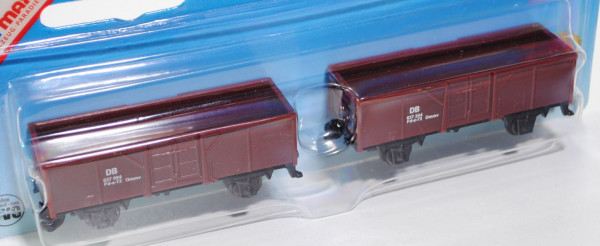 00401 2 Stück Güterwagen, oxidrot/schwarz, DB / 637 094 / Fd-z-72 Ommv, P29b (Sondermodell für SPIEL