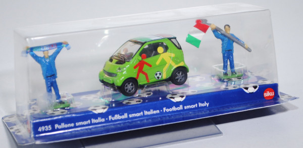 00000 Fussball-smart fortwo coupé passion-Italien (Mod. 03-07), gelbgrün, mit 2 Figuren, P30