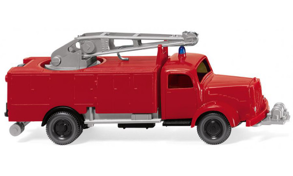 Feuerwehr - Mercedes-Benz L 5000 Rüstkranwagen (Mod. 1949-1952), rot/schwarz, Wiking, 1:87, mb