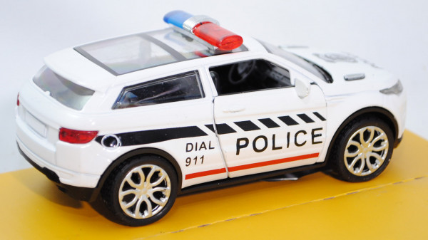 Range Rover Evoque Coupé (Typ L538, Dreitürer, Modell 2011-2015) Polizei, reinweiß, POLICE / DIAL /
