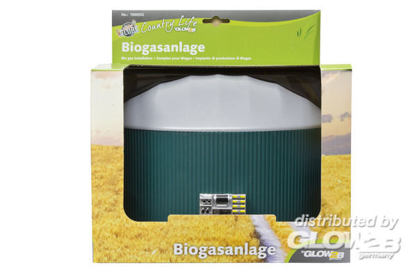 Biogasanlage für Siku, ohne Fahrzeuge und Zubehör, Ø 24,0 x 17,0 cm, Kids GLOBE FARMING, 1:32, mb
