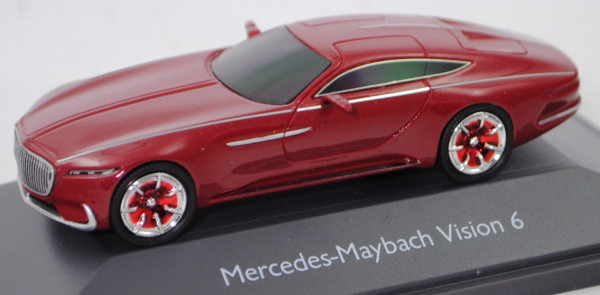 Vision Mercedes-Maybach 6 (Typ Coupé, 2+2-Sitzer, Modell 2016), Maybach Red, Schuco, 1:64, PC-Box