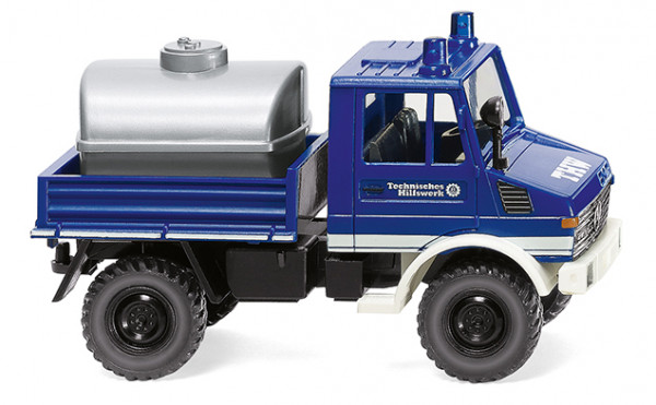 Unimog U 1300 L THW (Baureihe 435, Modell 1975-1988), ultramarinblau, THW, Wiking, 1:87, mb