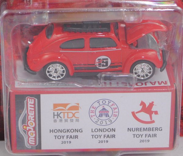 VW Käfer (Typ 11, Mod. 1953-1957) Surfing, rot, majorette, 1:64, Blister (Limited Edition TOY FAIR)