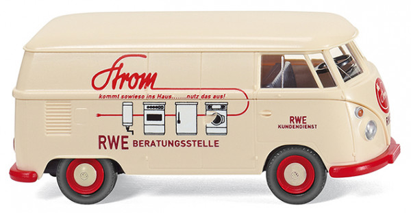 VW Transporter Kastenwagen (Typ 2 T1, Modell 1963-1967, Baujahr 1963), elfenbeinhell, RWE / KUNDENDI