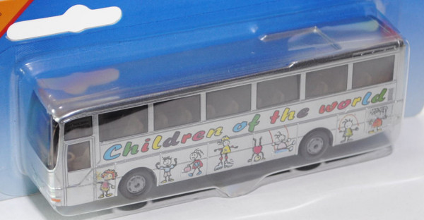 00000b MAN Lion\'s Star Reisebus (Modell 1999-2003), weißaluminiummetallic, Children of the world, C