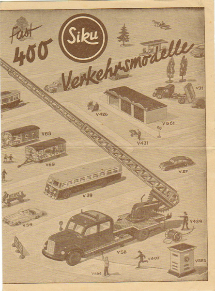 Verbraucherprospekt / Katalog 1957, mit Knickspuren, 8 Seiten, 14,9 x 20,3 cm