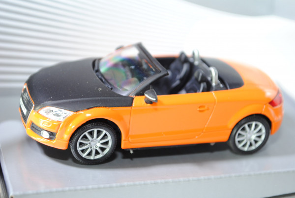 Audi TT Roadster, Mj. 06, pastellorange, Motorhaube schwarz, innen schwarz, Schuco, 1:43, mb