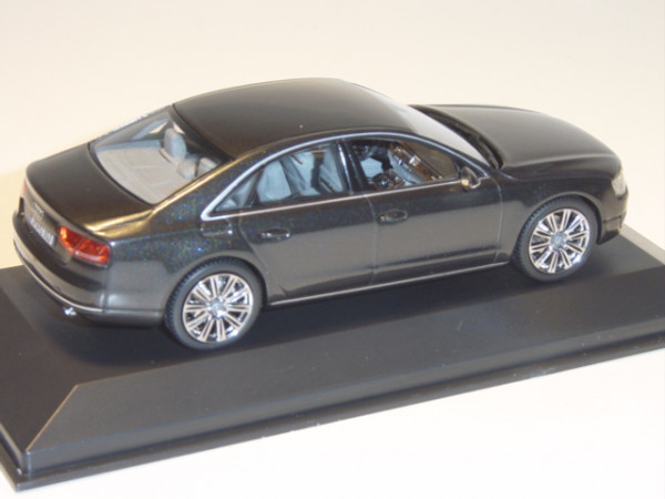 Audi A8 (D4, Typ 4H, Modell 2010-2013), oolonggrau, Kyosho, 1:43, Werbeschachtel