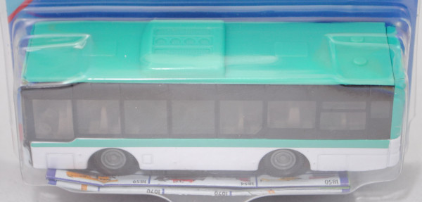00101 Linienbus/Stadtbus MAN Lion's City Solobus (Typ A37, Mod. NL 243), grüntürkis/weiß, RATP, P29e