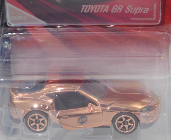 Toyota GR Supra Legend Coupé 3.0 (Typ A90, Mod. 2019-), rose gold metallic, majorette, 1:56, Blister