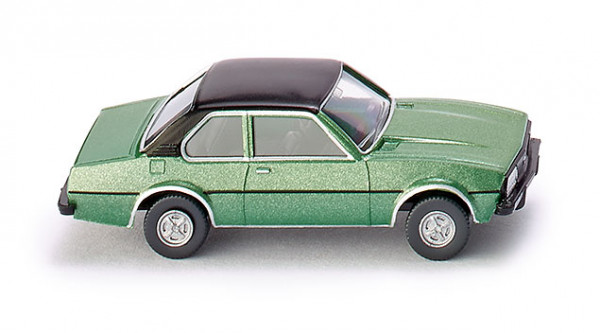Opel Ascona (Typ B, Modell 1975-1981), jadegrünmetallic, Dach schwarz, Wiking, 1:87, mb