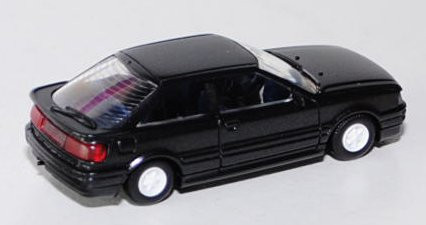 Audi Coupé (B3, Typ 89C), Modell 1988-1991, schwarzmetallic, innen saphirblau, Felgen reinweiß, Riet