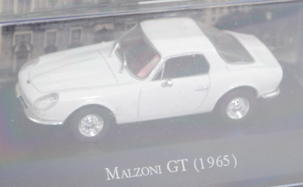 DKW GT Malzoni (Modell 1964-1966, Baujahr 1965), lichtgrau, De Agostini, 1:43, PC-Box