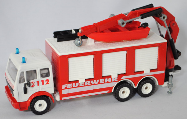 00003 Mercedes SK Feuerwehr-Rüstwagen, reinweiß/verkehrsrot, C 112 / FEUERWEHR, 1:55, L14a (m-)