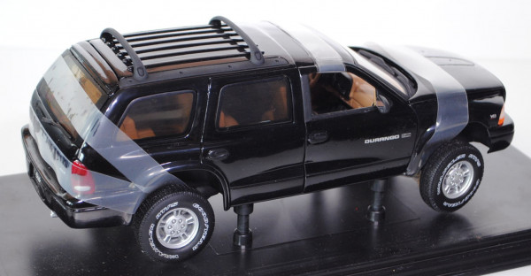 Dodge Durango SLT 4x4 (1. Generation), Modell 1998-2003, schwarz, ANSON, 1:18, mb