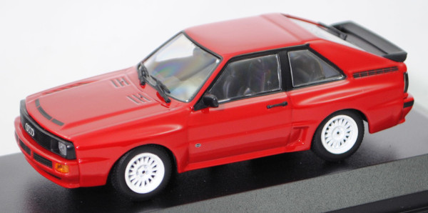 Audi sport quattro (Typ 85Q, Modell 1984-1986), tornadorot, Maxichamps, 1:43, PC-Box (Limited)