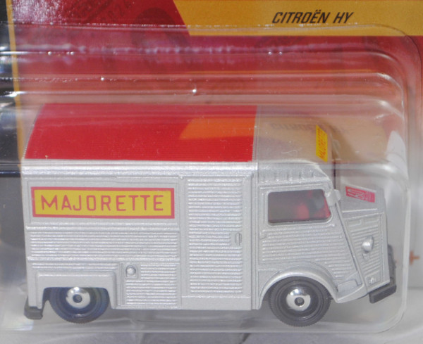 Citroen Typ HY (Typ Kleintransporter, Mod. 1948-1981) Kastenwagen, silber, majorette, 1:60, Blister