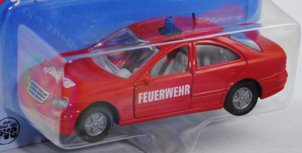 00001 Mercedes-Benz C 320 (Baureihe W 203, Modell 2000-2004) Feuerwehr-Einsatzleitwagen, rot, P28a
