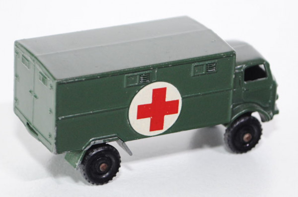 Ford 3to 4x4 Service Ambulance, olivgrün, Matchbox Series, mb (Typ B) (1 Lasche eingerissen)