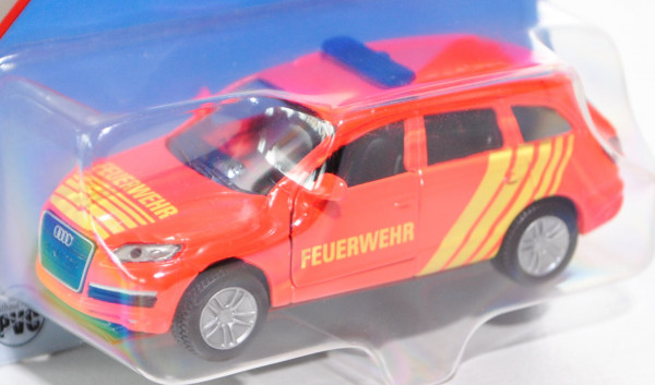 00001 Audi Q7 4.2 FSI quattro (Typ 4L, Modell 2006-2009) Feuerwehr-Einsatzleitwagen, leuchtrot, inne