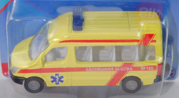 06100 CZ MB Sprinter II (NCV 3, W 906, Mod. 06-13) Emergency Service, gelb, ZÁCHRANNÁ SLUZBA C 155