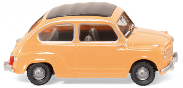 NSU Fiat Jagst mit Sonnendach-Topping, Modell 1964, gelb, Wiking, 1:87, mb