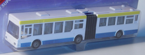 00000a MAN NG 312 Niederflurgelenkbus (Typ MAN A11, Modell 1995-1999), reinweiß, innen lichtgrau, Le