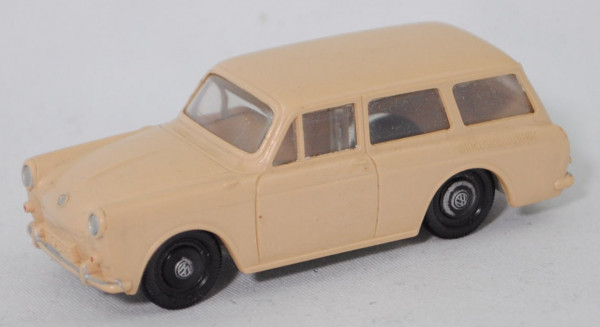 00002 VW 1500 Variant (Typ 3, Modell 361, Mod. 1961-1963), hell-beige, Chassis hell-blassgrün, Siku