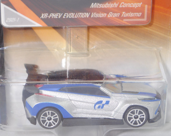 Mitsubishi Concept XR-PHEV EVOLUTION Vision Gran Turismo (Modell 2014), silber, majorette, 1:64, mb