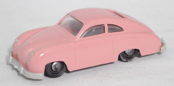 00004 Porsche 356 1100 Coupé (Typ Urmodell, Mod. 50-54, Baujahr 1952), hellrosa, RV 18/2 schwarz