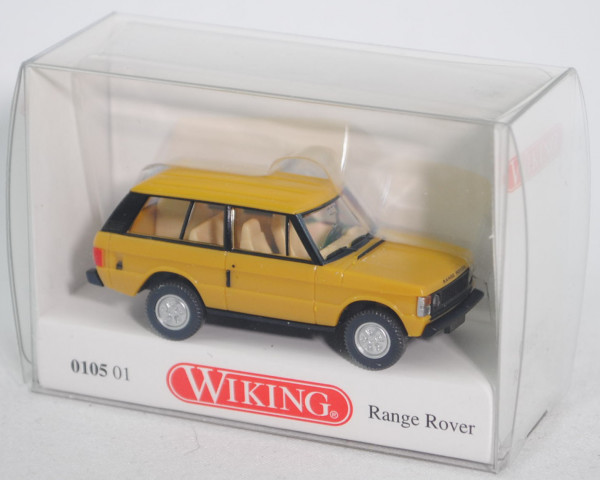 Range Rover «Classic» Dreitürer (Modell 1970-1985, Baujahr 1970), honiggelb, Wiking, 1:87, mb