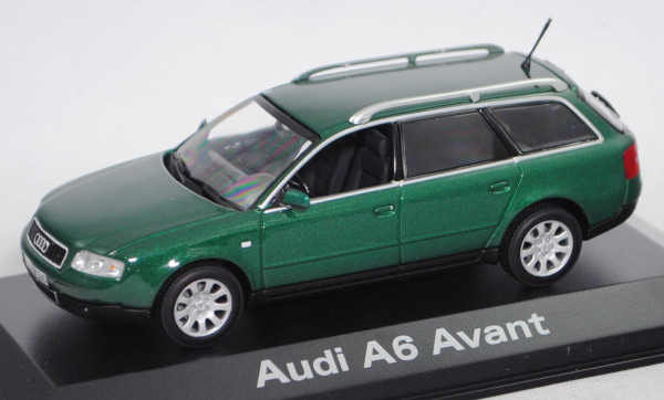 Audi A6 Avant 3.0 (C5, Typ 4B facelift, Mod. 2001-2005), racinggrün perleffekt, Minichamps, 1:43, mb